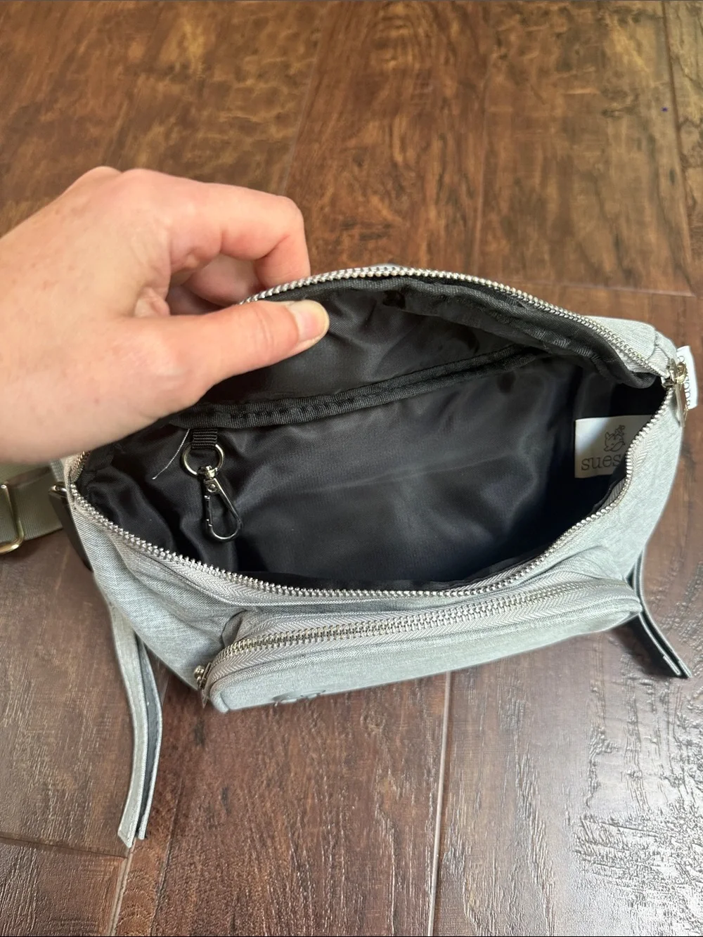 Suissie Fanny Pack Diaper Bag Gray